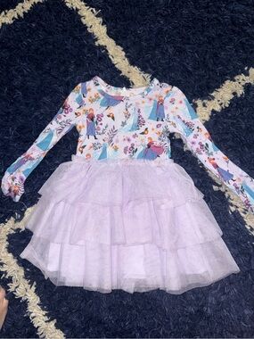 Posh peanut frozen Elsa Anna tulle dress